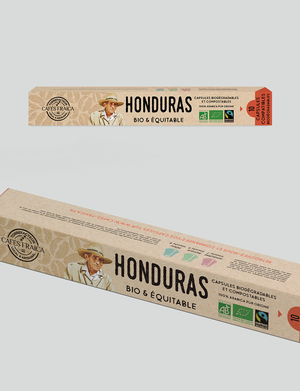 Capsules compatibles Nespresso® x10 Honduras Bio Max Havelaar compostable  et biodégradable