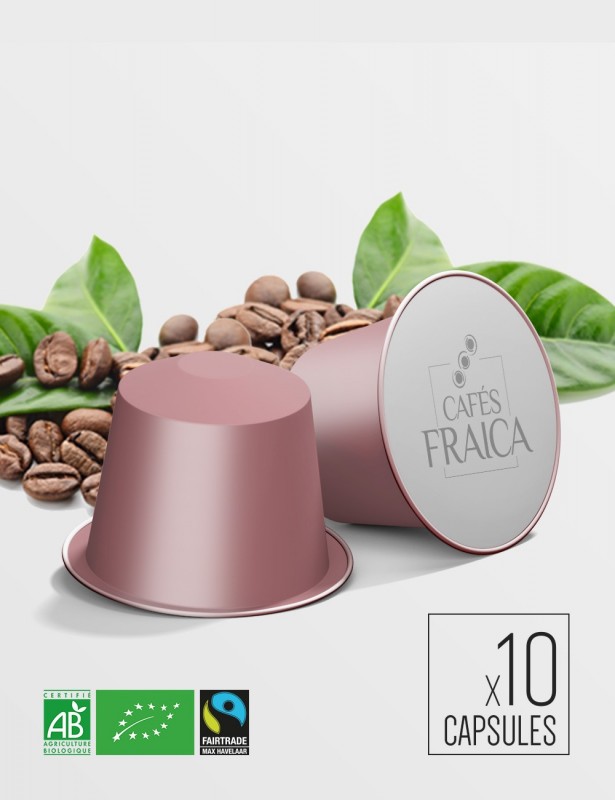 Café expresso Bio capsules compatibles Nespresso® x10