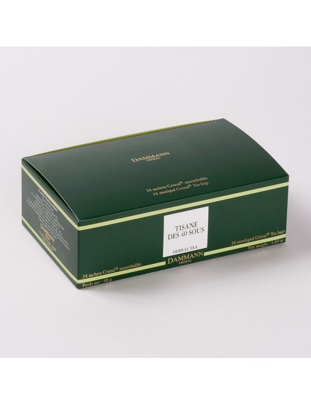 Coffret de thés en bois 48 sachets cristal - Dammann Frères - Dammann frères