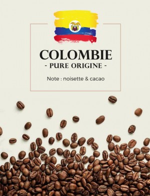 Café Arabica pur Colombie - Grain